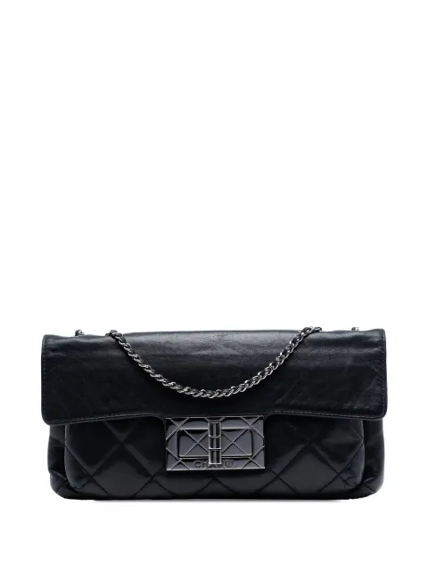 CHANEL Pre-Owned 2004-2005 Quilted Lambskin Giant Mademoiselle Turnlock shoulder bag Black HW5OWM5V7QXFLFN0