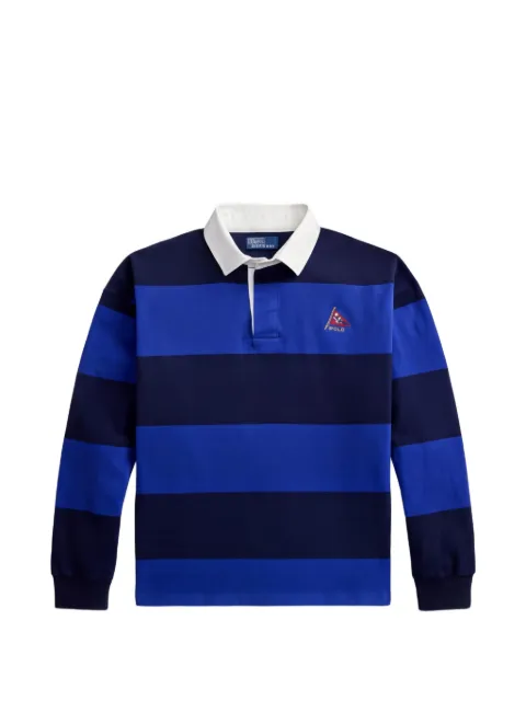 Polo Ralph Lauren Big Fit striped long-sleeve polo shirt Blue 100091230