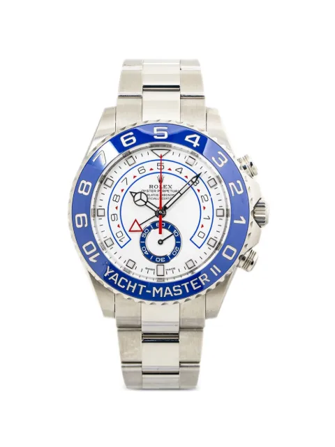 Rolex pre-owned Yacht-Master II Mercedes 44mm watch White 116680