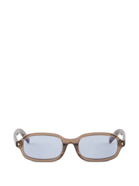 Prada Eyewear sunglasses with the iconic metal plaque Brown SPRD06C050E28I