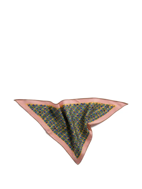 Miu Miu printed twill scarf Yellow 5FF0362G8T