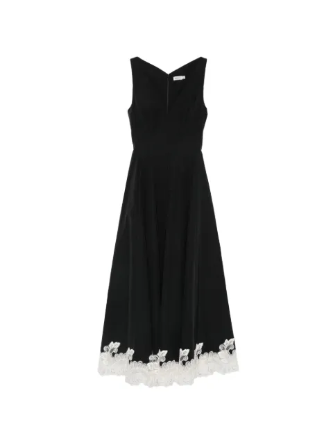 SIMKHAI Mira lace-trim midi dress Black 4261173CC