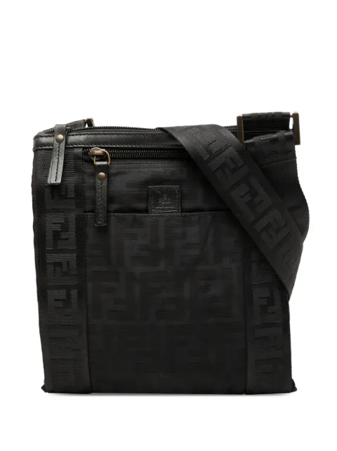 Fendi Pre-Owned 2000-2010 Zucca Canvas crossbody bag Black EQS11877M1G9H8YN