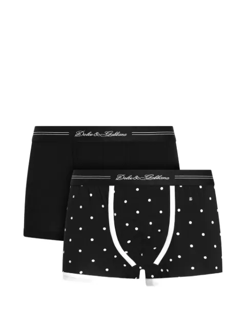 Dolce & Gabbana bi-pack cotton jersey boxers Black M9A99JON0HY