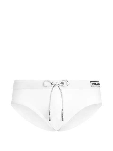 Dolce & Gabbana swim briefs with logo White M4F62JON0DL