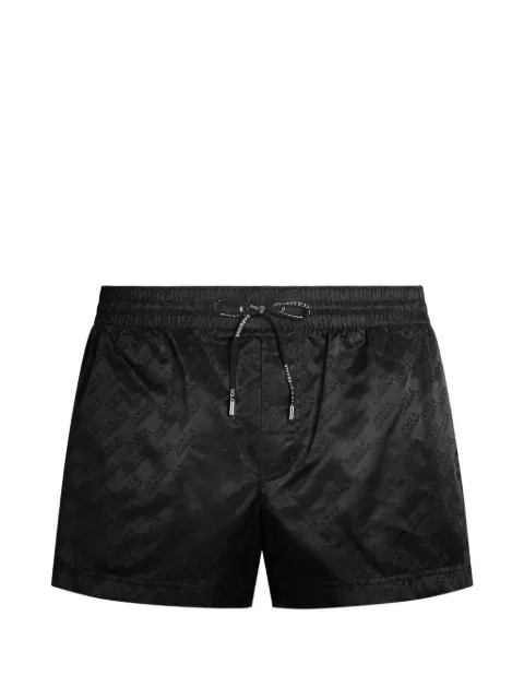 Dolce & Gabbana jacquard logo swim boxers Black M4A06TFJSDF