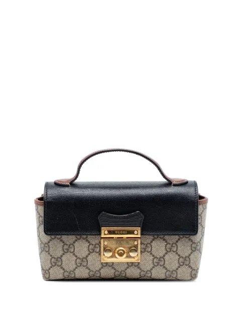 Gucci Pre-Owned 2000-2015 Mini GG Supreme Padlock tote bag Neutrals USHE0MCTLBUF553D