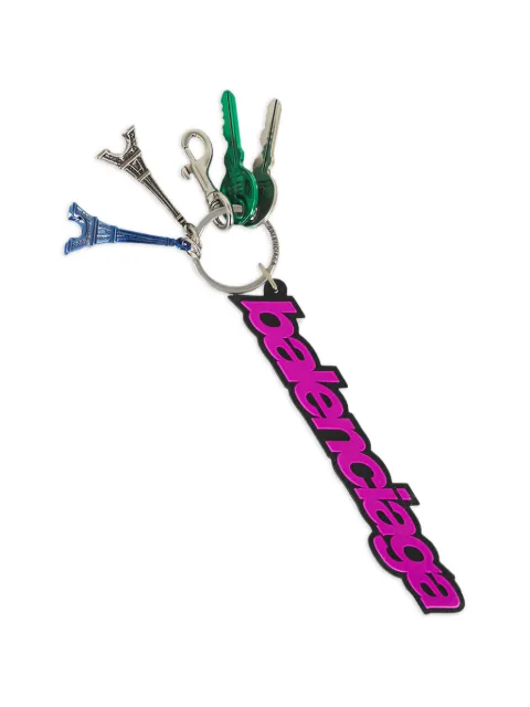 Balenciaga Eiffel Tower charm keychain Pink 8669102ACGZ5564
