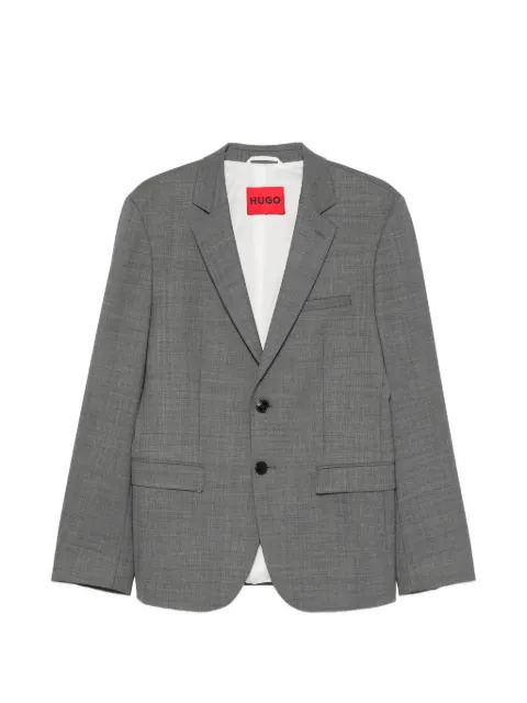 BOSS single-breasted notched-lapels jacket Grey 50557614