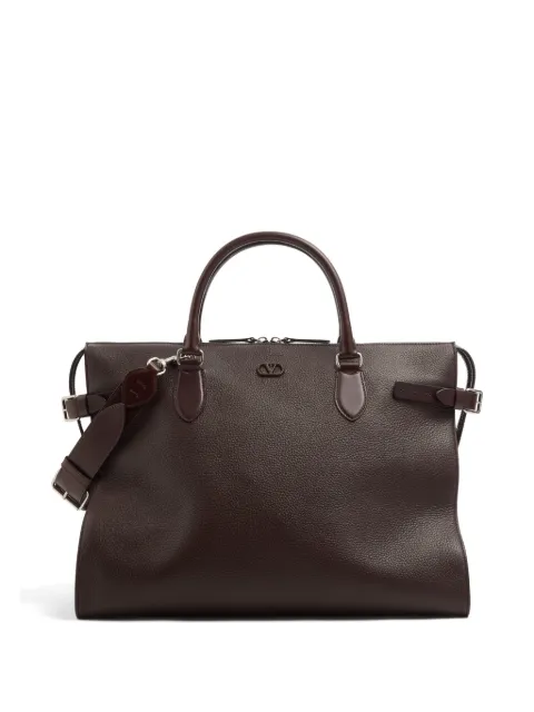 Valentino Garavani Antibes duffle bag in grained leather Brown YB0T66GYM