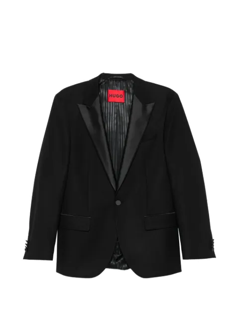BOSS long-sleeve buttoned blazer Black 50551794