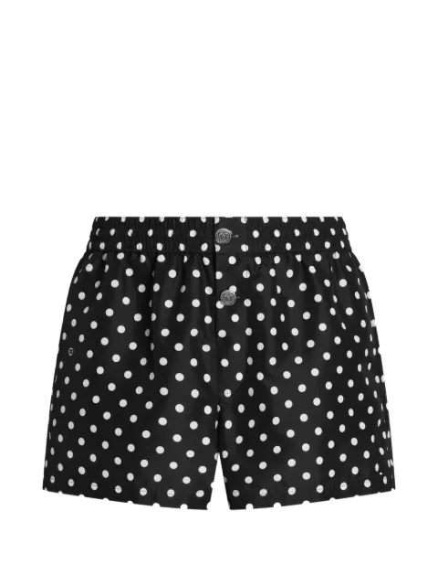 Dolce & Gabbana polka dot-print swim boxer shorts Black M4F60TFSSLL