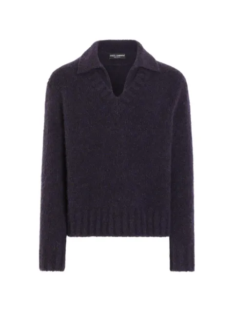 Dolce & Gabbana alpaca-blend pullover Blue GXY76TJGMK4
