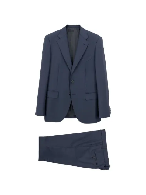 Caruso twill-weave tailored suit Blue NORMA5097360130