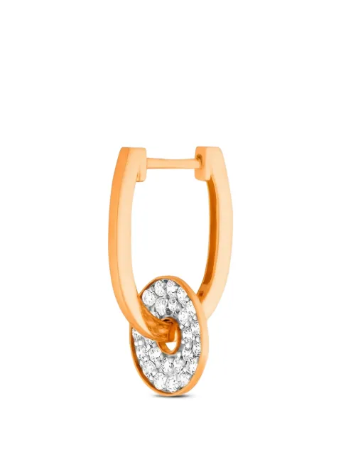 GINETTE NY Donut diamond-embellished hoop earrings Pink BODOND