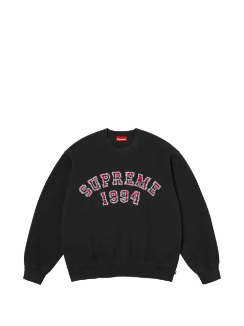 Supreme Plaid Arc crew neck sweater Black SU27408