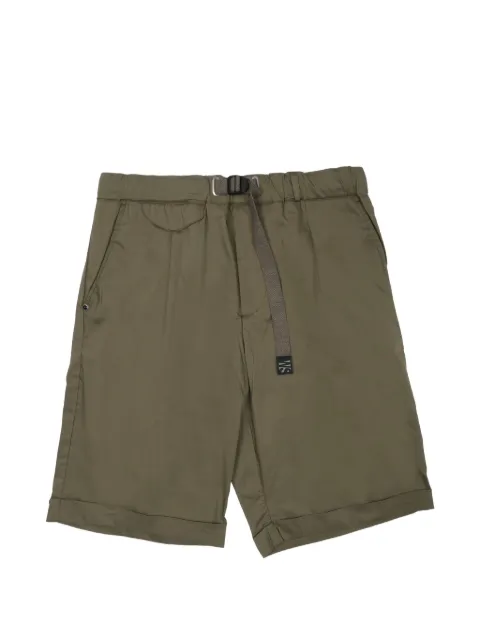 White Sand belted turn-up shorts Green 26SU5731127