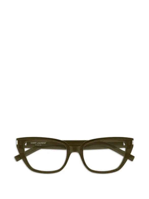 Saint Laurent Eyewear cat-eye frame glasses Green SL896