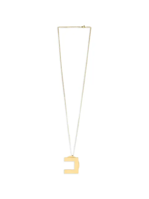 Elisabetta Franchi necklace with logo charm Gold CO39B61E2