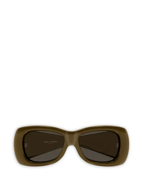 Saint Laurent Eyewear Howl rectangle-frame sunglasses Brown SL901