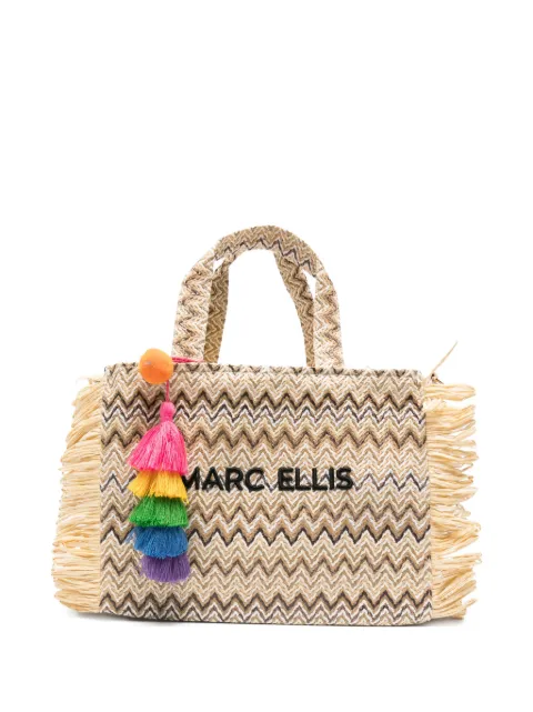Marc Ellis Buby fringed-trim tote bag Neutrals BUBYSCLAIREMMULTINAT