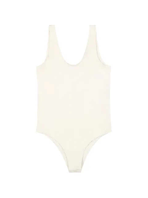 120% Lino scoop-neck sleeveless body Neutrals 33BLIW79J0000G490
