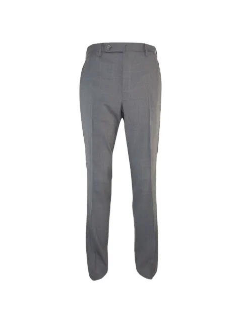 Incotex straight-leg wool trousers Grey IT00395855T