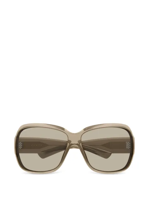 Gucci Eyewear logo-print square-frame sunglasses Neutrals GG2176S