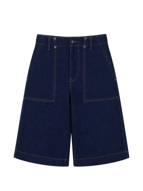Versace Jeans Couture contrast-stitch denim shorts Blue E80GAD517EDW127L54