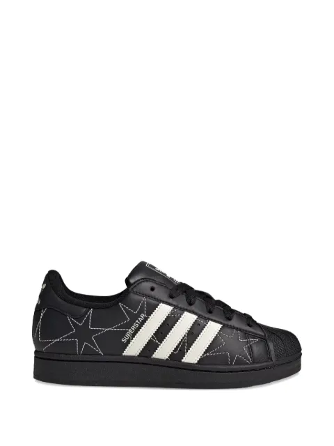 adidas Superstar star II embroidered sneakers Black IH4124
