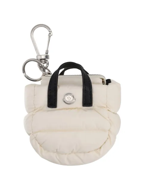 Moncler quilted leather-trim keyring Neutrals 6F00001M6275051