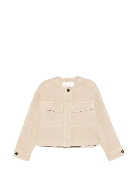 Closed button-up flap-pocket jacket Neutrals C9741330A13985