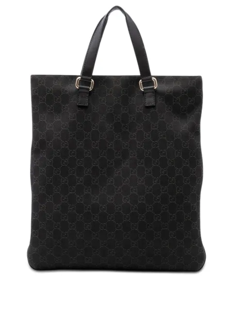 Gucci Pre-Owned 2016-2026 GG Denim tote bag Brown NTL5GRGW9RH73LUK
