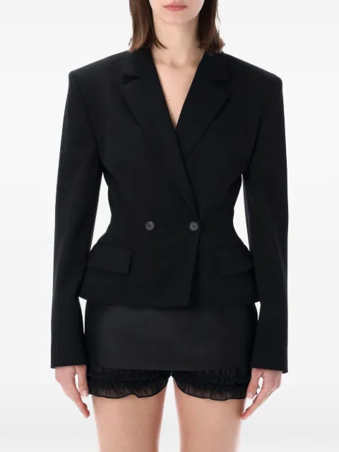 Magda Butrym double-breasted peplum blazer Black 169526