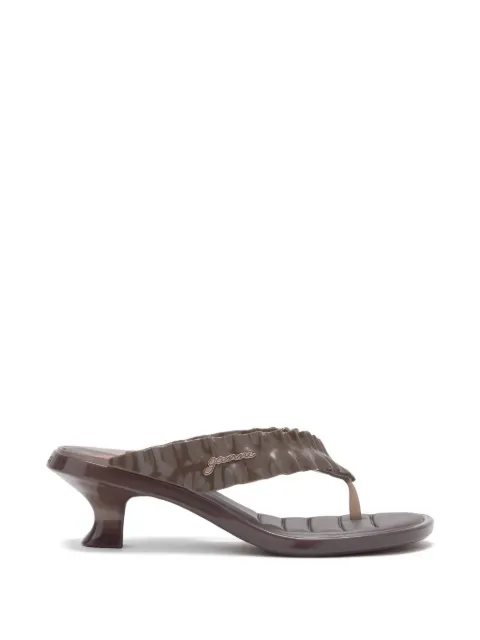 GANNI x Melissa thong kitten heels in brown Brown D1030018