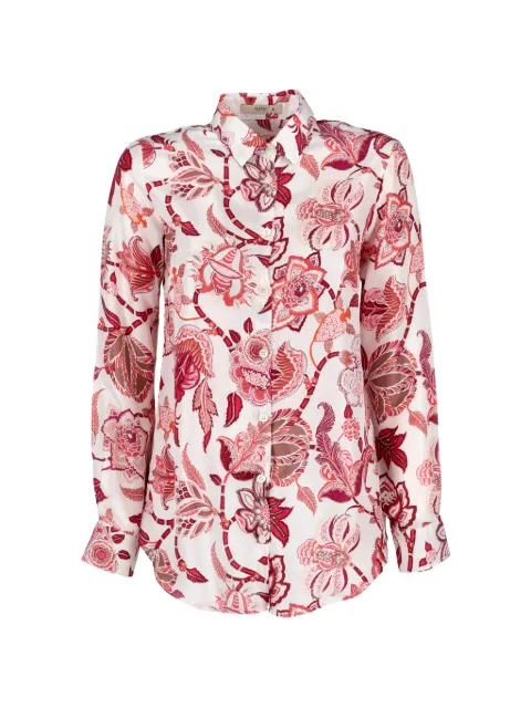 Etro Vintage floral-print long-sleeve shirt White W74267