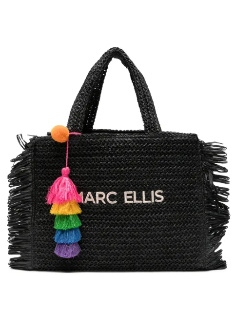 Marc Ellis Buby fringe-trimmed tote bag Black BUBYSCLAIREMBLACK