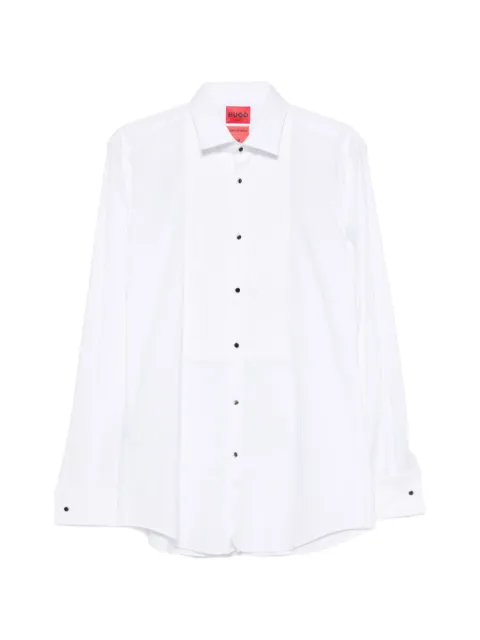 HUGO pleated-front shirt White 50556273