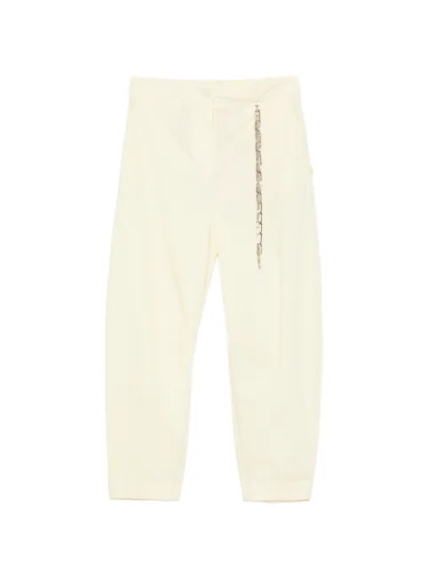 Circus Hotel chain-embellished trousers Yellow H6SV06