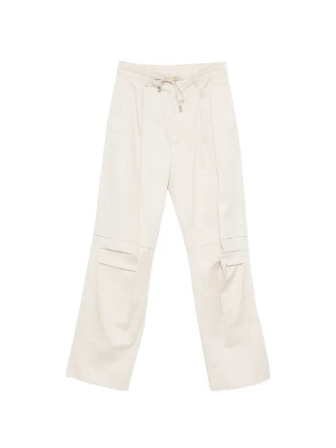 Circus Hotel drawstring-waist pleated trousers Neutrals H6SV48