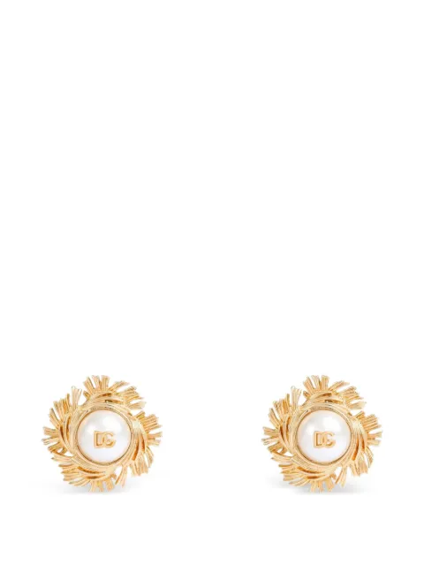 Dolce & Gabbana cabochon clip earrings Gold WES6S1W1111