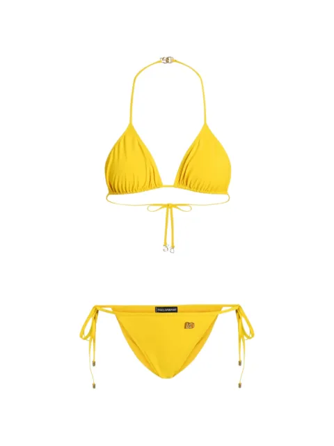 Dolce & Gabbana Triangle bikini Yellow O8A24JONO12