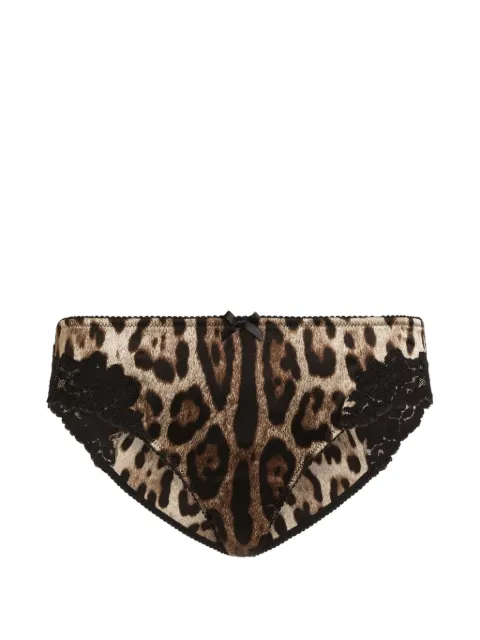 Dolce & Gabbana leo-print satin bra Neutrals O2E32TON09X