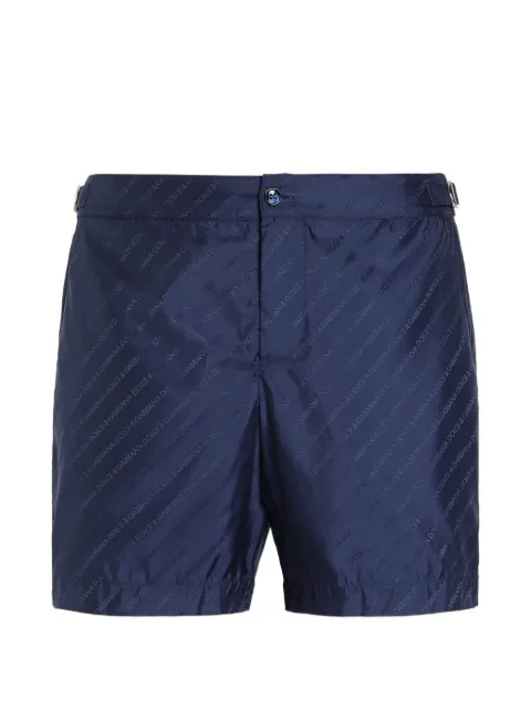 Dolce & Gabbana jacquard logo swim boxers Blue M4A59TFJSDF