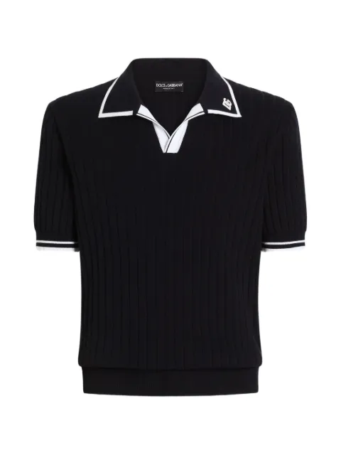 Dolce & Gabbana cotton polo shirt Blue GXZCMZJBCK8