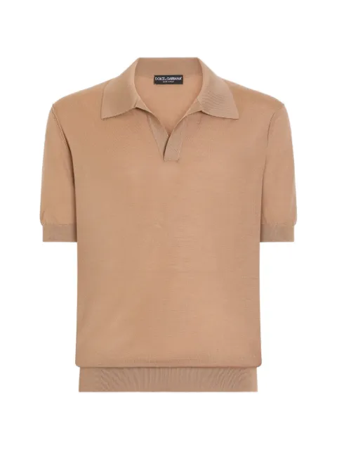 Dolce & Gabbana cashmere polo shirt Neutrals GXZBUTJBW1W