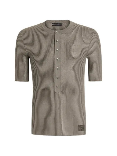Dolce & Gabbana serafino silk pullover Brown GXXBNZJBSOZ