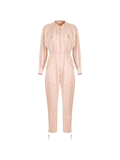 Elisabetta Franchi jumpsuit in voile fabric Neutrals TU06261E2