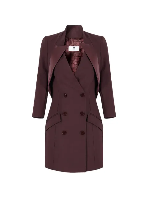 Elisabetta Franchi double-breasted mini dress Brown AB92561E2