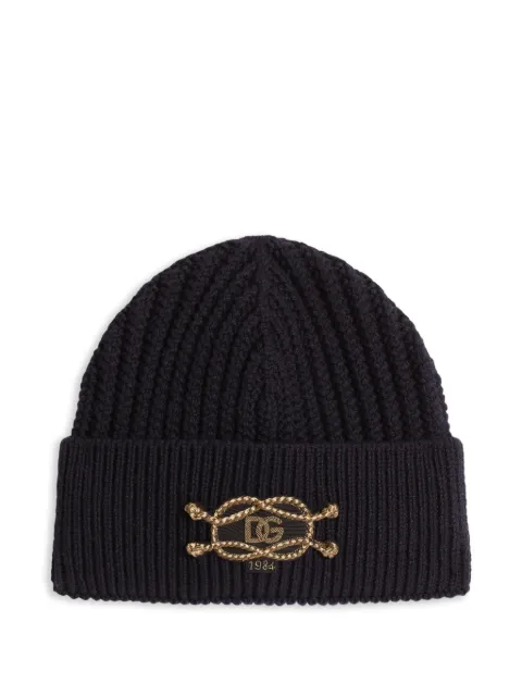 Dolce & Gabbana rib-knit hat Blue GX55KZJDVLS